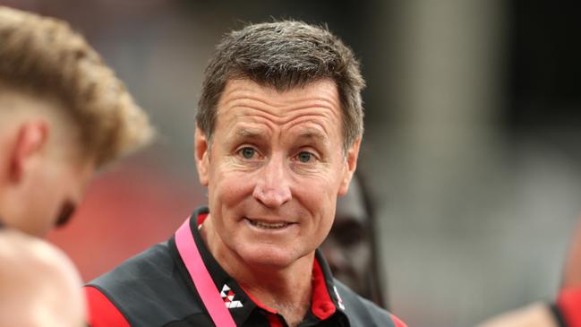 Essendon coach John Worsfold is under pressure ahead of his side’s match against GWS. Picture: Mark Metcalfe/AFL Photos/Getty Images.