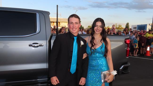 Students arriving at the Kingaroy State High School Formal at Kingaroy Town Hall on November 11.