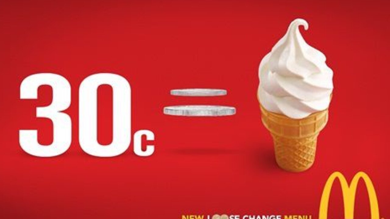 McDonald’s proudly boasted a 30c price tag for its soft serves in 2012. Now the price is 283 per cent higher.