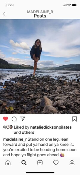 An Instagram post from 23-year-old Gold Coaster Madelaine Ryan days before she was due to catch a flight home from Scotland, where she is stranded without a visa, friends or family. She was bumped from the flight and still has no idea when she’ll get home. Supplied.