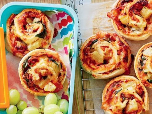 Hawaiian pizza scrolls.