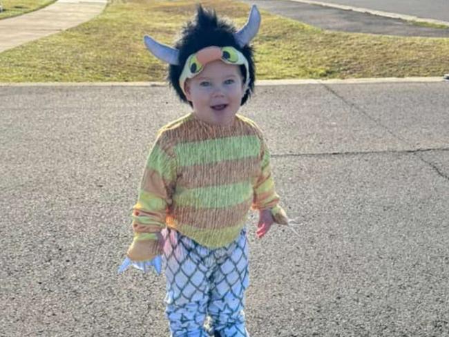 Archie, dressed as the monster from Where the Wild Things Are.