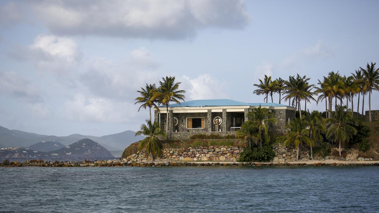 A villa stands on Little St. James Island, owned by Jefferey Epstein. Picture: Marco Bello/Bloomberg via Getty Images