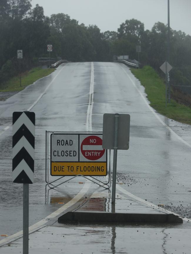 Road closures at Pimpama. Picture: Glenn Hampson.