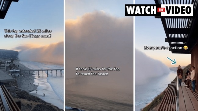 Tsunami fog in San Diego captured in viral TikTok video | news.com.au ...