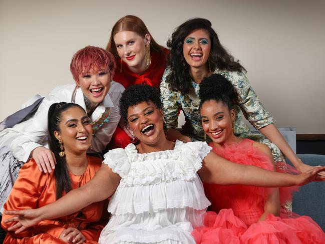 Neon Fan, Lily Kynion, Kritica Choudhary, Matinah Ram, Dunya Mudesir and Alysia Salley. Picture: David Caird