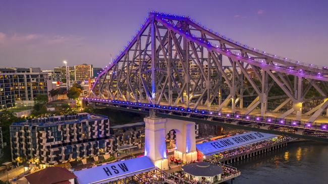 Brisbane’s Howard Smith Wharves, which shared top design honours with the Maitland Levee and Riverlink building in NSW. Picture: Brisbane Tourism