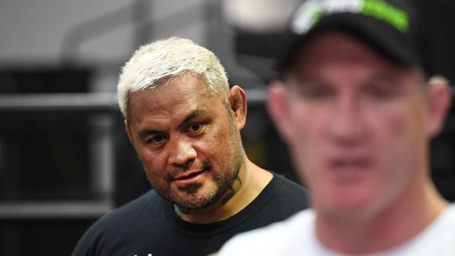 Mark Hunt will take on Paul Gallen this week. Picture: Dan Peled