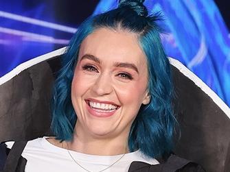 Singer songwriter Amy Sheppard was unmasked as the singer underneath the Orca mask on Ten's The Masked Singer. Picture: Ten