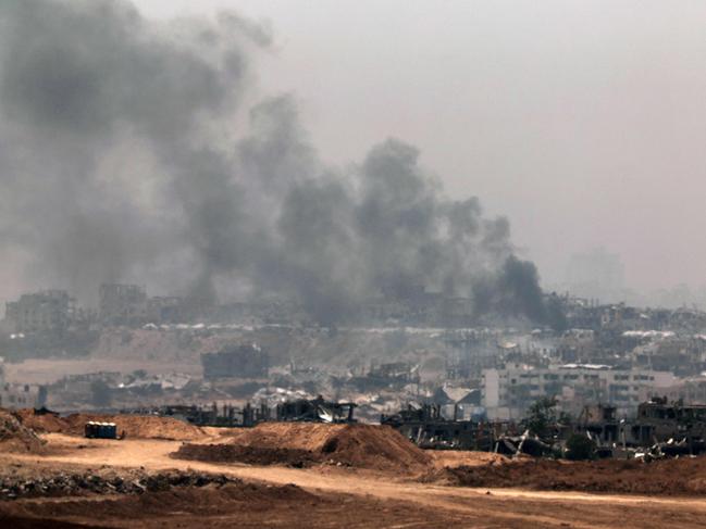 Benjamin Netanyahu ordered intensive bombing of Gaza ahead of a fresh ground offensive. Picture: AFP