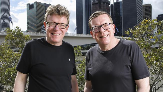 The Proclaimers‘ Craig and Charlie Reid scored just two chart hits down under. Pic Mark Cranitch.