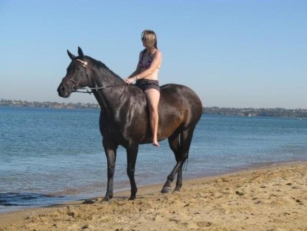 The show rider with her horse Flynn.