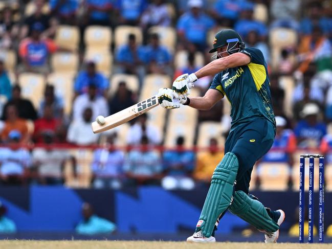 Tim David is the only member of Australia’s T20 team aged in his 20s. Picture: Chandan Khanna / AFP