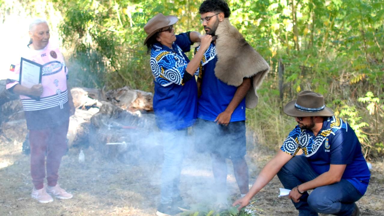 Corey Appo was officially awarded the recognition at a smoking ceremony hosted by the school. Image credit: Noel Thompson.