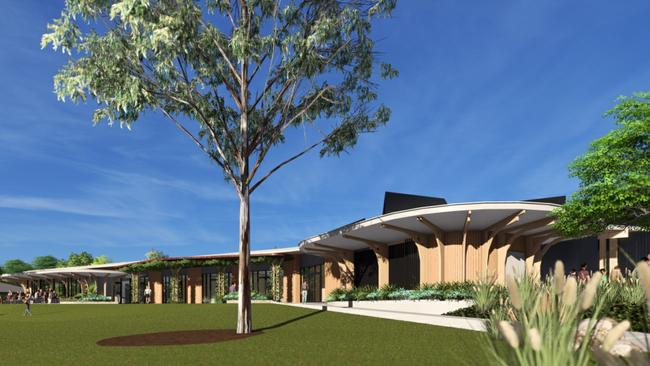 Artist impression of the Gold Coast's new biodiversity centre which will be built at the botanical gardens in Benowa. Picture: Supplied by Gold Coast City Council.