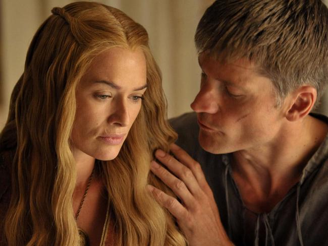 Coster-Waldau, right, as the incestuous Jaime Lannister.