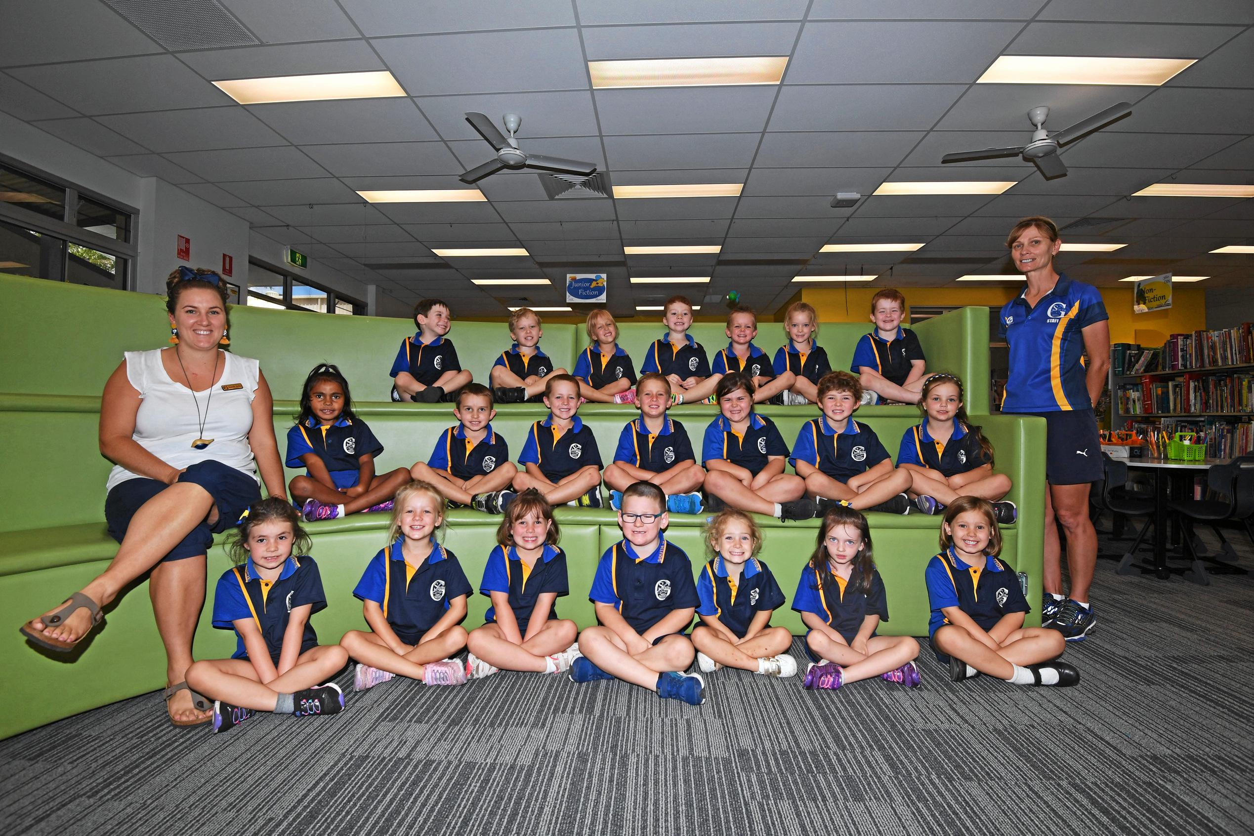 Gympie South State School - Teacher: Mrs Danielle JacksonTeacher Aide: Mrs Marion KahlerFront Row L-R: Jasmine Wilson, Jada Peacock, Isa Dalla-Costa, Lewis Crang, Mayah Alexander, Maddelyn Eckford, Isla Metcalfe.Middle Row L-R: Teacher Mrs Danielle Jackson, Bethany Parsons, Alix Curtis, Flynn Rogers, Noah Hopf, Tabell Dalton-Eberhardt, Slater Groves, Abigail Roos, Teacher-Aide Mrs Marion Kahler.Back Row L-R: Andrew Matson, Connor Metcalfe, Karmin Perren, Mickey Taylor, Cooper Hazelgrove, Addison Strain, Chance Murdoch. Picture: Troy Jegers