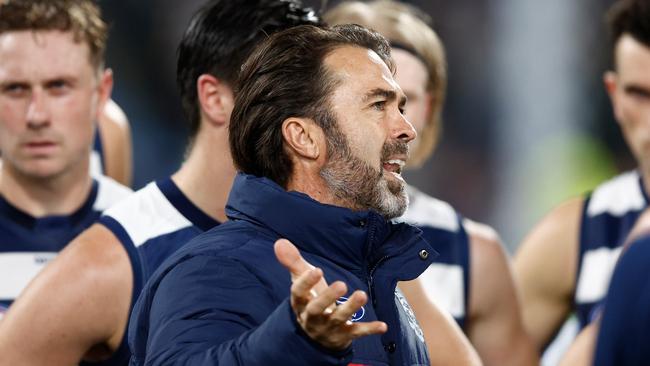 Chris Scott met with new umpire boss Steve McBurney this week. Picture: Michael Willson/AFL Photos via Getty Images