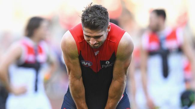 Jesse Hogan struggled early before finding touch. Pic: Getty Images