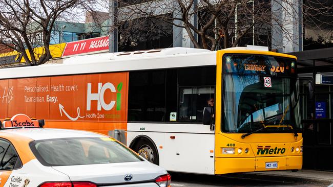 A Metro bus outside Eastlands Shopping Centre. Picture: Linda Higginson