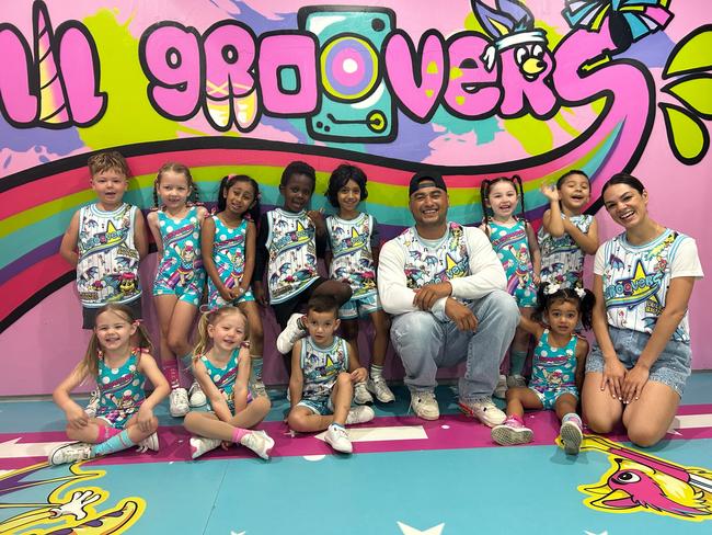 Former Justice Crew member Samson Smith and his wife Chantal Curmi have launched their successful Lil’ Groovers program to other dance studios across the country. Picture: Tileah Dobson