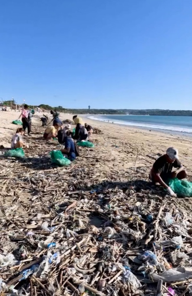 Bali has a trash problem that can’t be ignored. Picture: Instagram/SungaiWatch