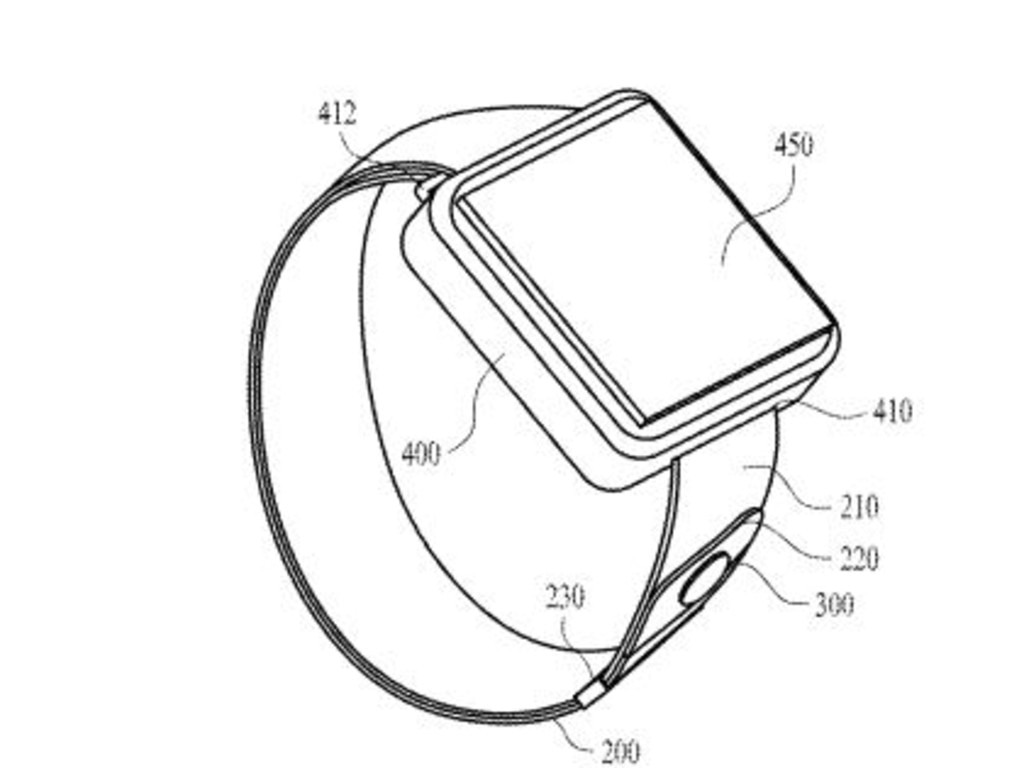 Apple says the invention would free us from the need to carry an iPhone, at least some of the time. Picture: Apple/USPTO