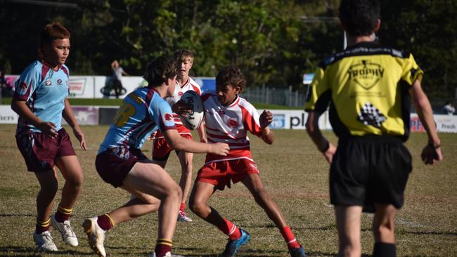 Renouf Shield action: Keebra Park v Palm Beach Currumbin.