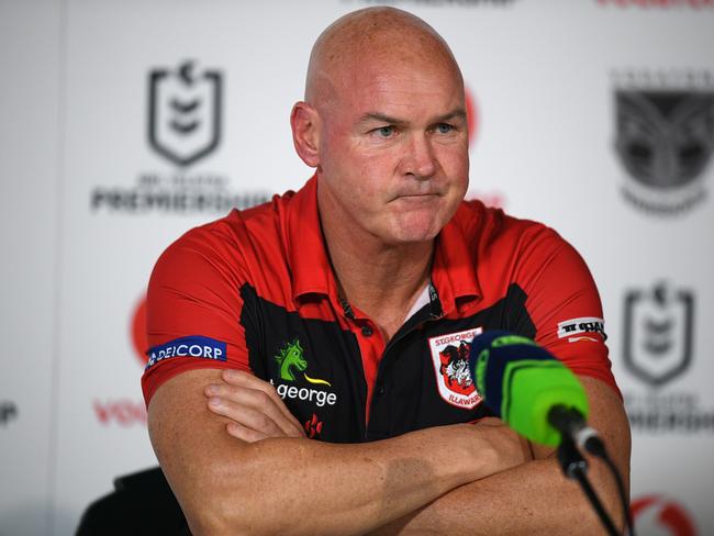 Under coach Paul McGregor the Dragons have won just two of their last 13 games. Picture: AAP Image/Dan Himbrechts