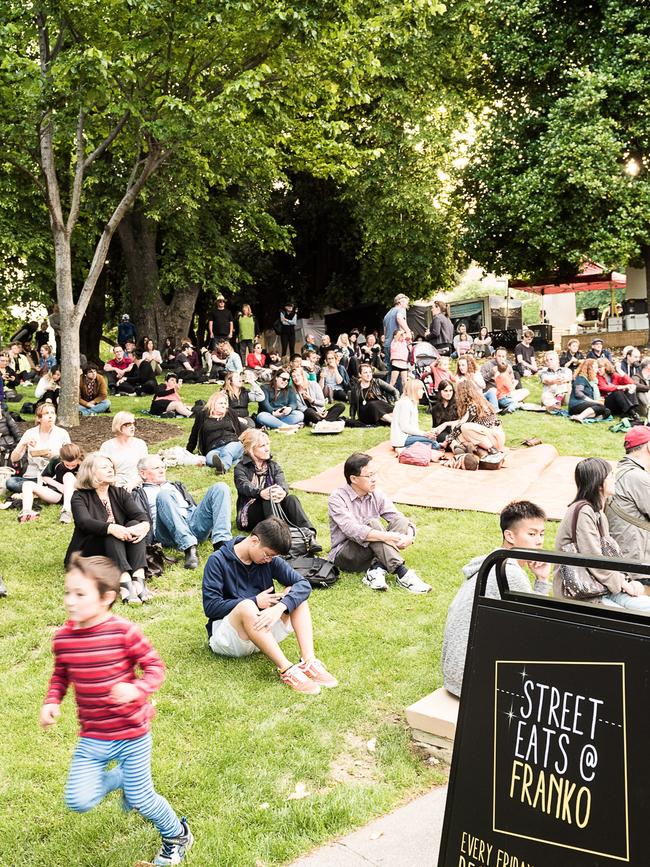 Franklin Square comes alive on Friday nights during summer with night market Street Eats @ Franko. Picture: Amy Brown