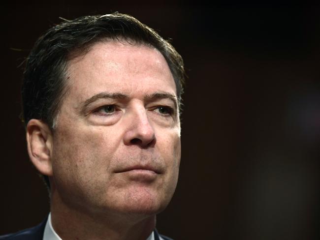 The US President Donald Trump labelled former FBI director James Comey ‘dirty cop’ on social media calling his actions a veiled call for assassination. Picture: Brendan Smialowski / AFP