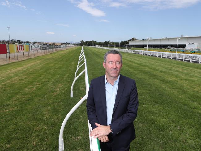 Racing Qld CEO Brendan Parnell at the Gold Coast Turf Club race track. Picture Glenn Hampson