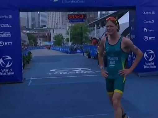 Toby Powers places silver in the World Triathlon Championships. Photo: Hervey Bay Triathlon Club Inc. Facebook.