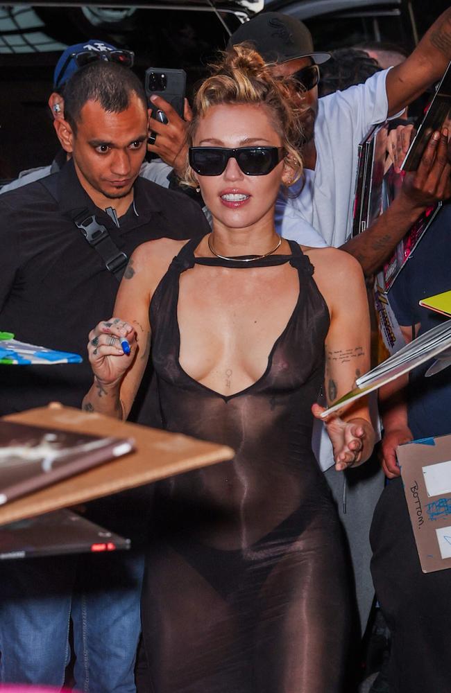 Miley steps out in New York. Picture: Eric Kowalsky / MEGA TheMegaAgency.com