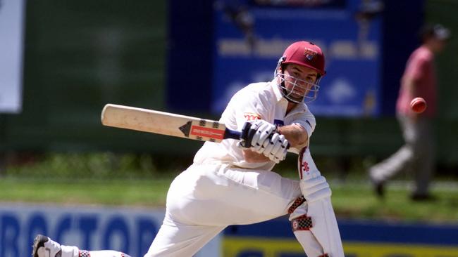 Nudgee old boy Jim Maher sweeps for Queensland.