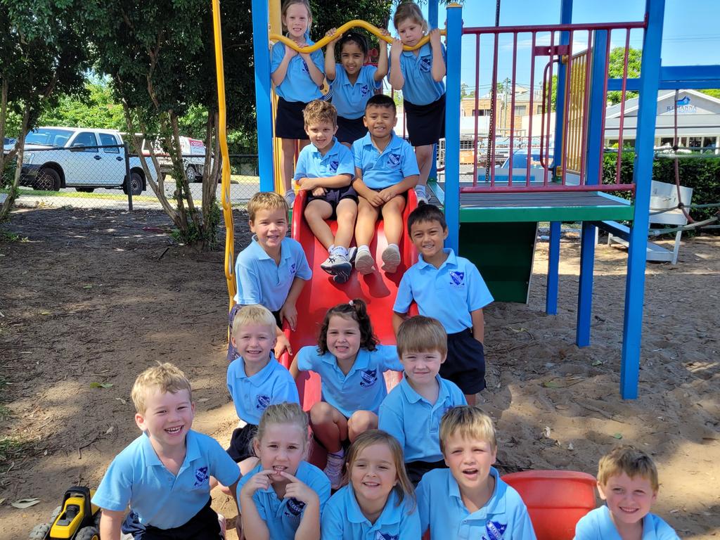 St Mary’s Goondiwindi Prep S (Top down/ left to right) Aria, Erwin, Issy Sebastian, Jayden Reuben, Jack Monty, Lottie, George Murphy, Kelsea, Isla M, Henry, Percy