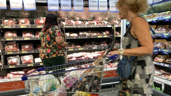 Meat has gone up 20 per cent in the space of a month. Picture: AFP