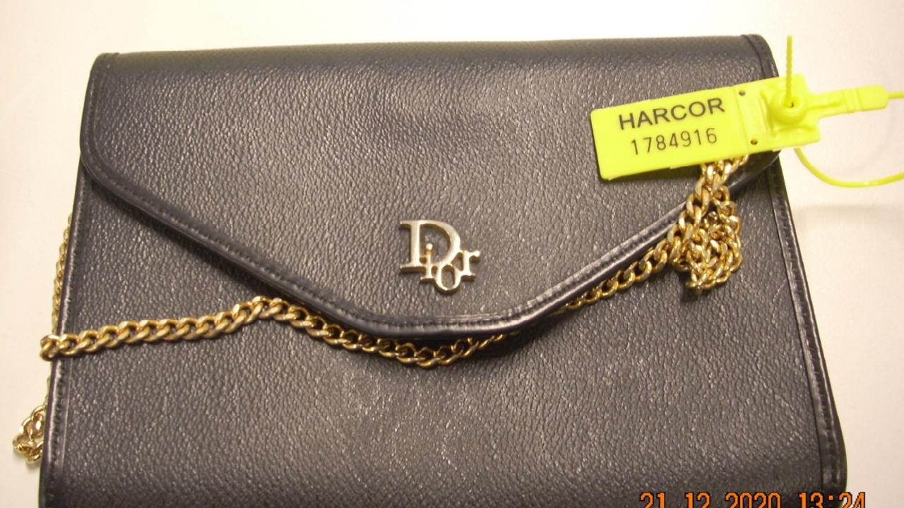 A Christian Dior handbag.