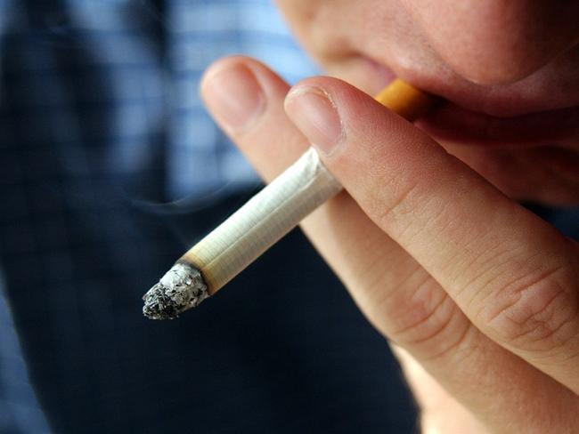 Smoker inhaling on cigarettePhoto Warren Lynam / Sunshine Coast Daily