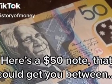 The money expert has revealed how to spot ulta valuable $50 notes. Picture: @thehistoryofmoney