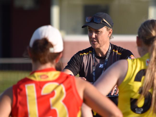 AFL NT premier women's Waratah coach Heidi Thompson. Picture: Supplied.