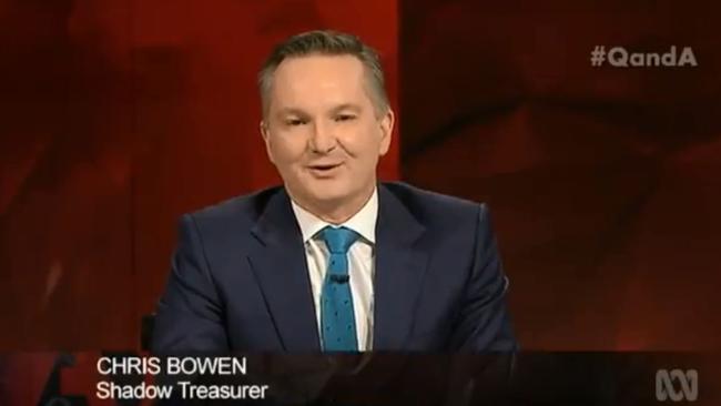 Federal Labor treasury spokesman Chris Bowen on Q&amp;A.