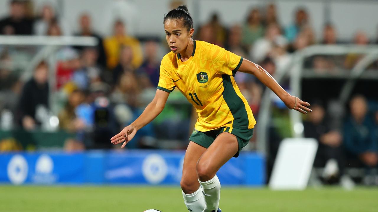 Mary Fowler was on fire for the Matildas. (Photo by James Worsfold/Getty Images)