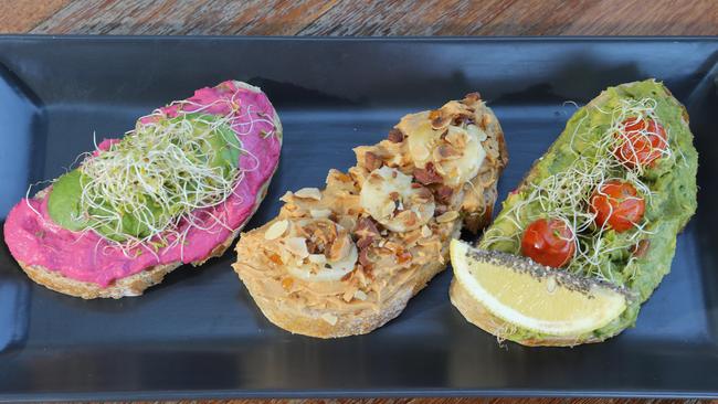 New Burleigh Heads vegetarian eatery SeraBar offers some food that’s almost too good to eat. Picture Glenn Hampson