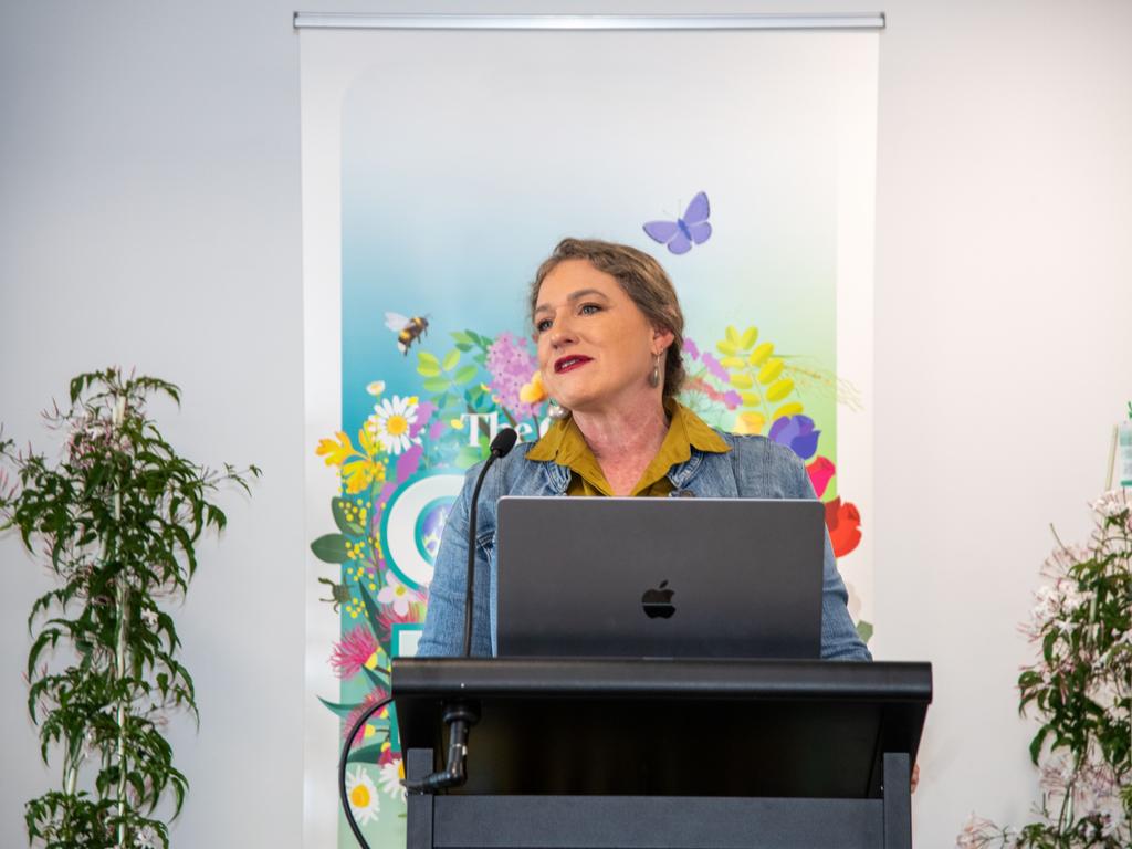 Residental judge for the 2023 Chronicle Garden Competition, Claire Bickle. Chronicle Garden Competition, awards presentation at Oaks Toowoomba Hotel.Thursday September 14, 2023