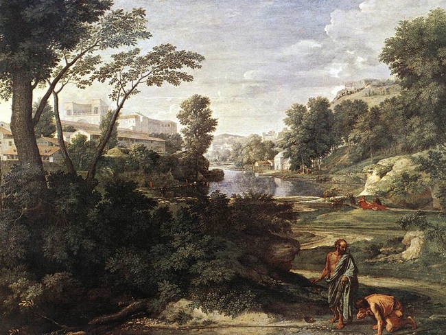 Poussin, Nicolas - Landscape with Diogenes - c.1647