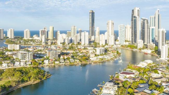 Surfers Paradise is Queensland's most expensive beachside suburb to own a house, according to PropTrack data.