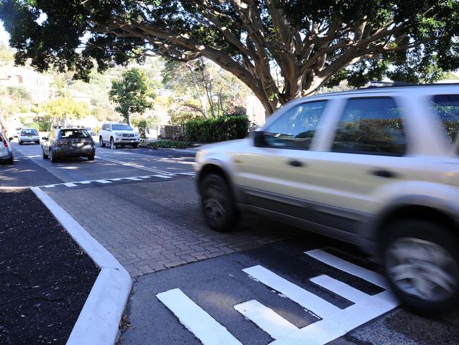 The $450,000 traffic calming measures that were installed along the Beauty Point rat run. Picture: Elenor Tedenborg