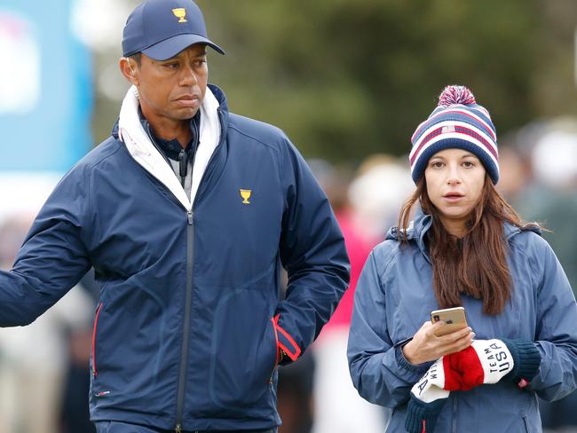 Tiger Woods and girlfriend Erica Herman in Melbourne.