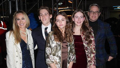 Sarah Jessica Parker, James Wilkie Broderick, Tabitha Hodge Broderick, Marion Loretta Elwell Broderick and Matthew Broderick in 2022.